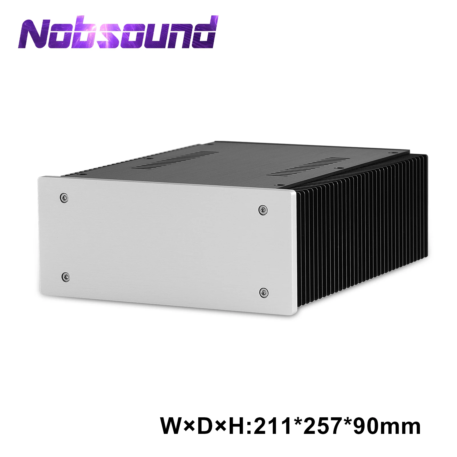 Nobsound HiFi Amplifier Housing Aluminum Case Amplifier Chassis Enclosure DIY Preamp Box