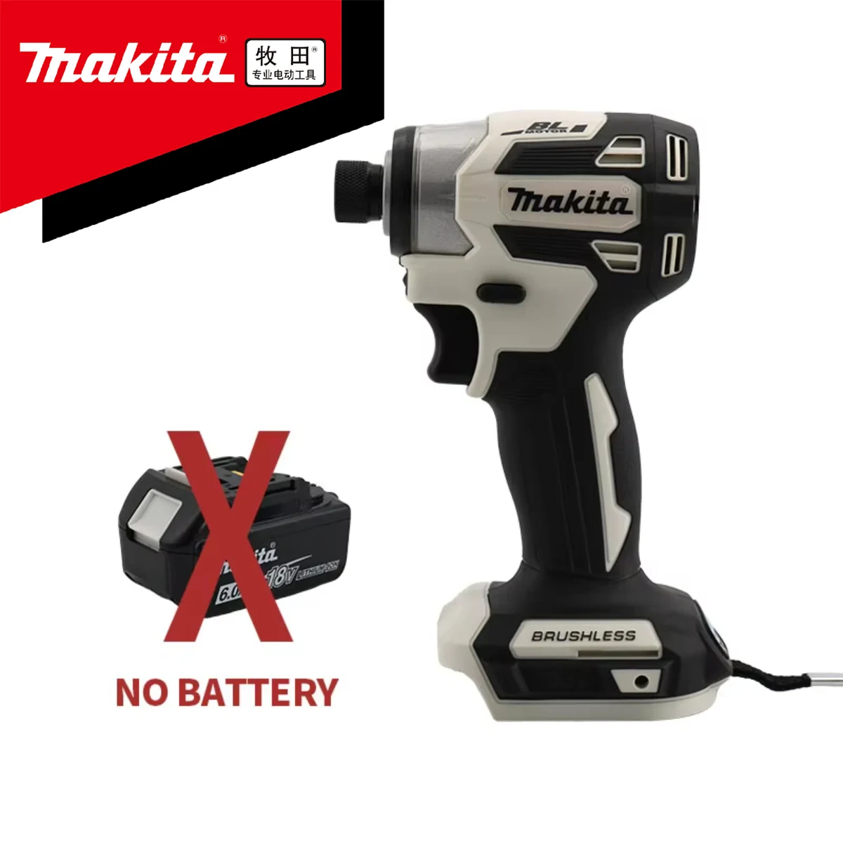 

New Makita DTD173 Brushless Cordless 18V Lithium Battery Impact Screwdriver Speed 3600RPM Home Electric Drill Power Tools