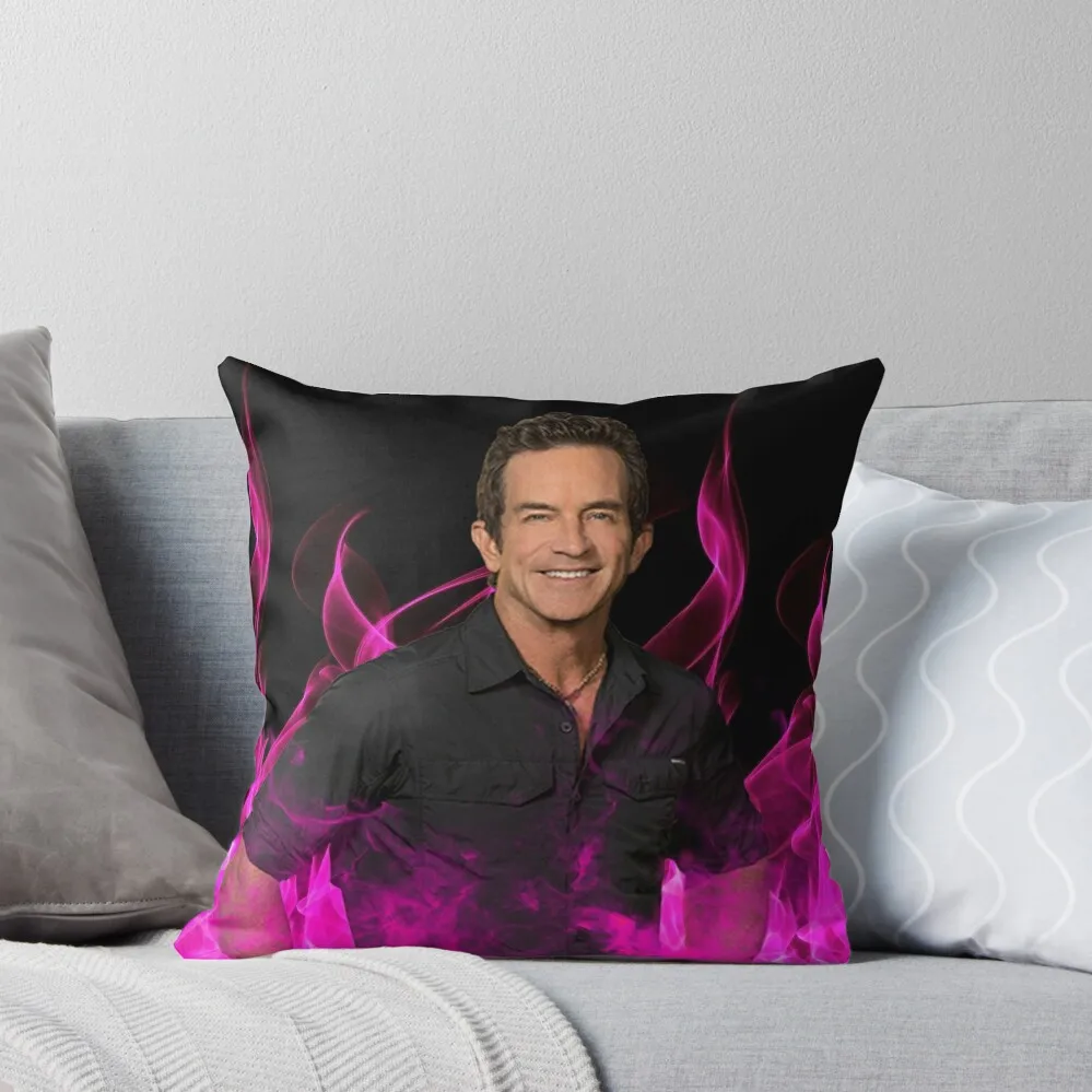 

Jeff Probst Handsome Pink Glow Fire Blow Throw Pillow christmas cushions covers Cushions For Decorative Sofa pillow