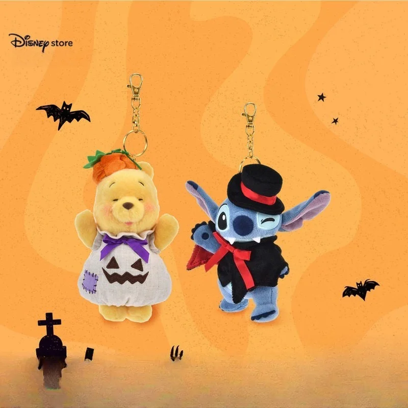 pendentif-en-peluche-authentique-disney-winnie-l'ourson-poupee-stitch-jouet-ornement-de-sac-decoration-de-dessin-anime-souvenir-de-festival-cadeau-d'anniversaire