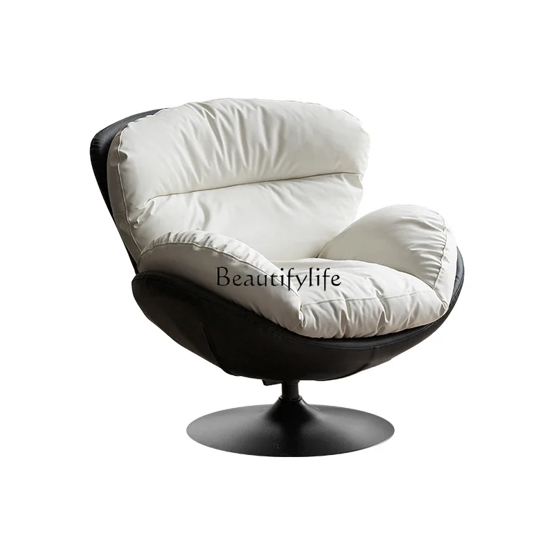 Light luxury Nordic leisure chair rotating bedroom balcony snail chair single sofa