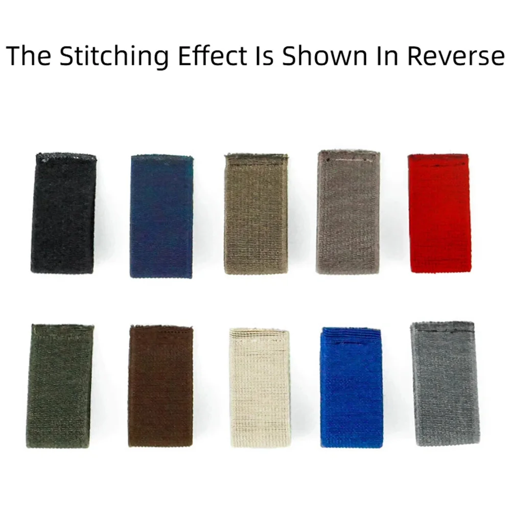 10PCS New Thickened Belt & Pants Belt Retaining Elastic Loops - 4cm Long, 2cm Wide, Compressed Twill Elastic, Multi-Color