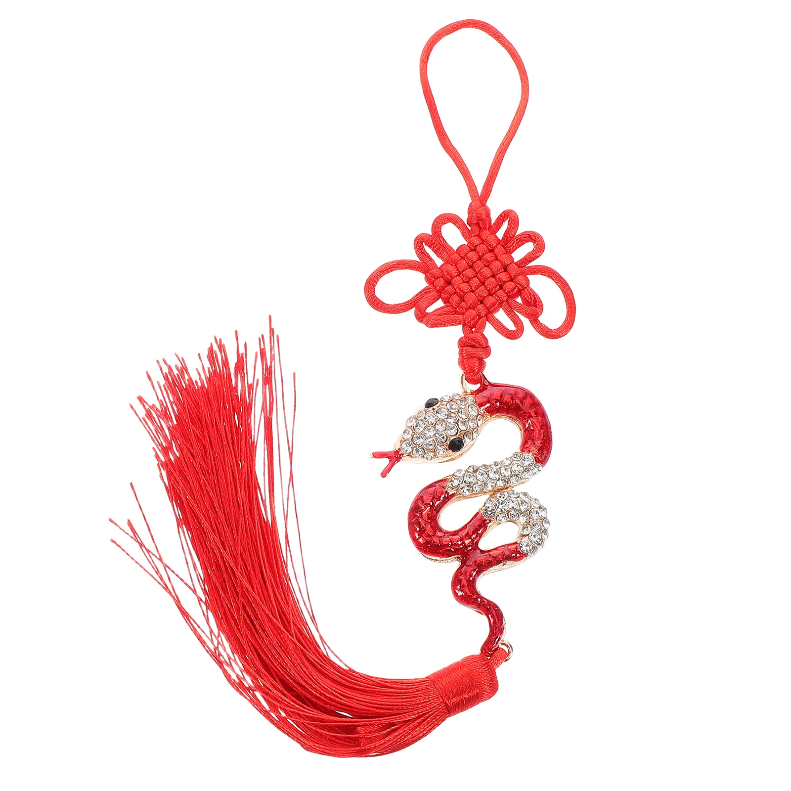 Tassel Car Pendant Decoration Wealth Snake Charm Chinese Knot New Year Decorations