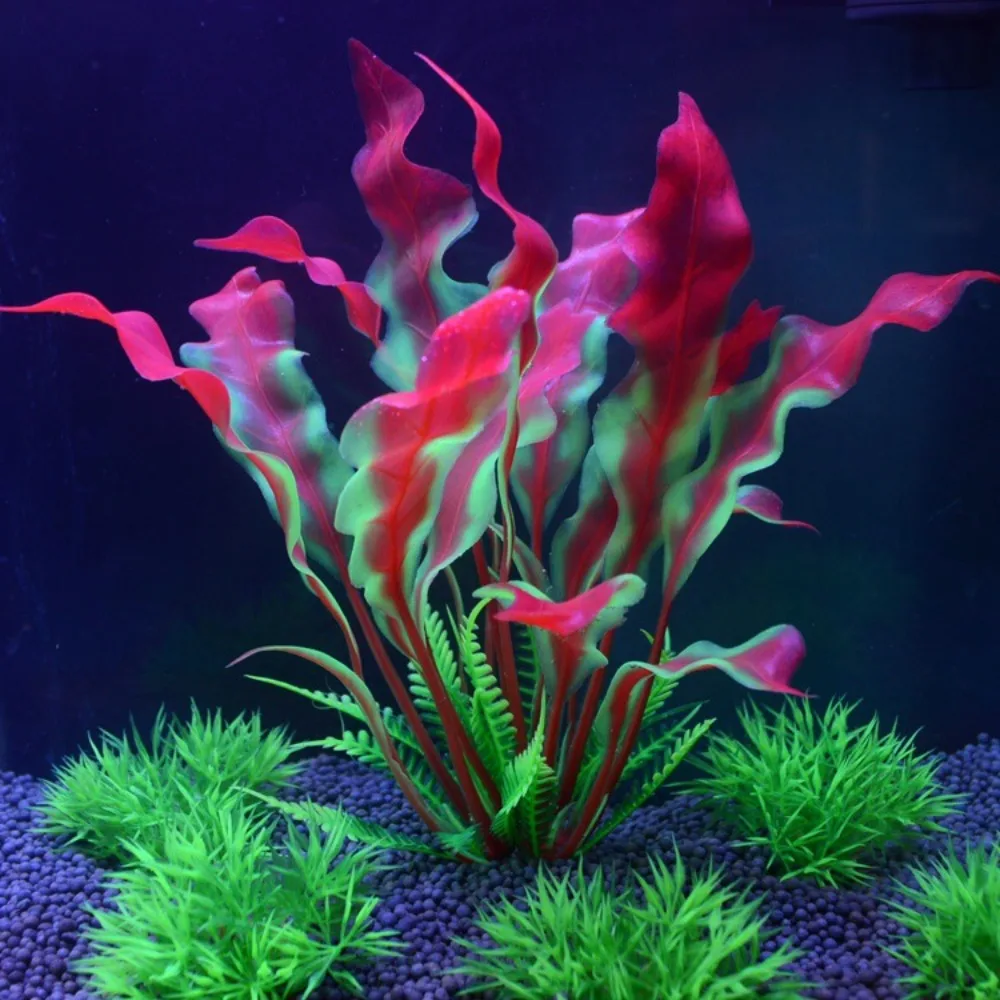 Artificial Aquarium Plants Fish Tank Decoration Water Plant Grass Ornament Plastic Underwater Aquatic Water Weeds Viewing Decor