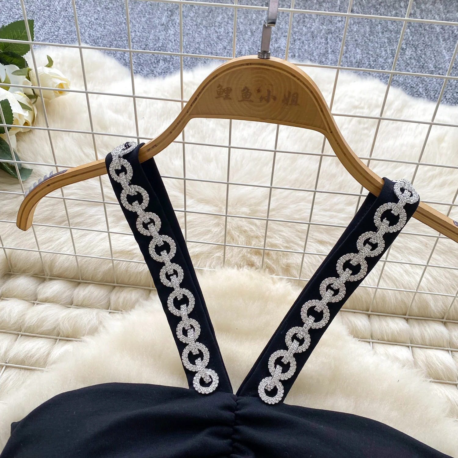 Chic vintage Impiombato aderente senza maniche Elegante fata moda coreana Boho Vestito estivo da donna mini abito