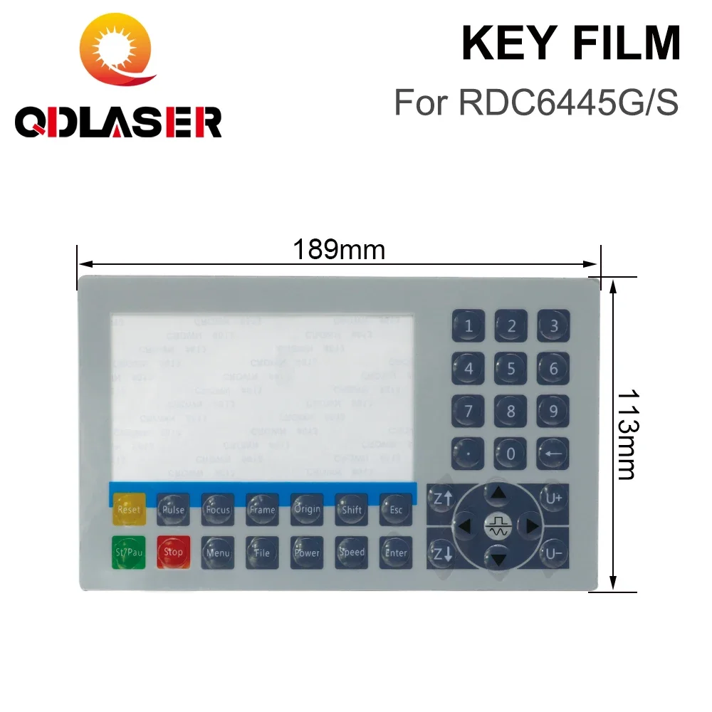 QDLASER Ruida RDC6445G/S Membranes for Laser Engraving and Cutting Machine RDC6445G/S Controllers Panel Keypad Switch Membrane