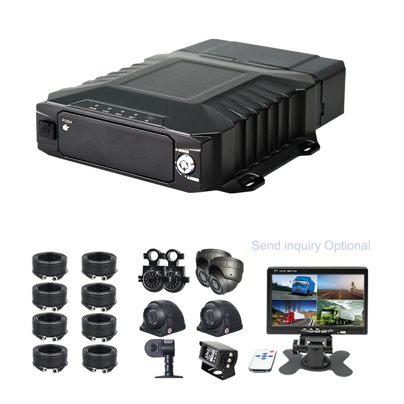 เครื่องบันทึกภาพเคลื่อนไหวบนยานพาหนะ Mdvr 8 ช่อง รองรับ Wifi ความละเอียด 1080p พร้อมฮาร์ดดิสก์ สำหรับการเฝ้าระวังยานพาหนะ ภาพคมชัดแบบ AHD ดูภาพได้แบบเรียลไทม์ เครื่องบันทึกภาพเคลื่อนไหวบนยานพาหนะ Mdvr 8 ช่อง สำหรับรถบรรทุกและรถโรงเรียน