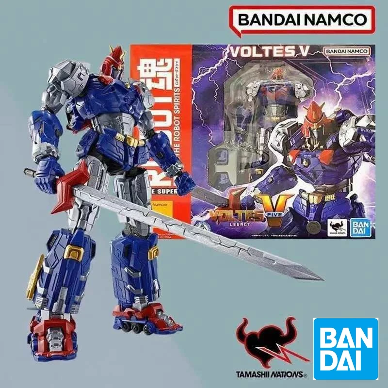 

Bandai THE ROBOT SIDE SUPER NUMBER 331 VOLTES V LEGRCY Anime full Action Assembly Figure Model original box Toy Gifts for kid