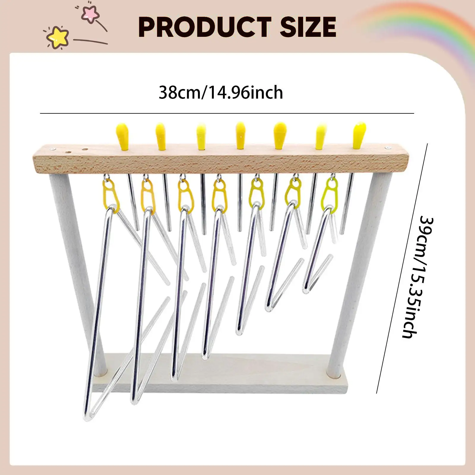 

Triangle Bells Educational Use Professional Sturdy Lightweight Ideal Gift Music Education Musical Percussion Instruments