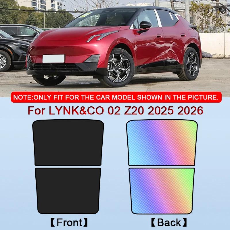 

For LYNK&CO 02 Z20 2025 2026 Colorful Ice Crystal Car Roof Sunshade Car Clip-on Sunroof Skylight Blind Shading Cover Accessory