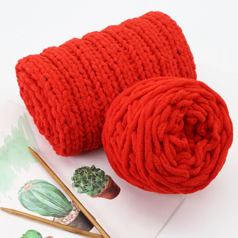 100g Thick Icicle Yarn Wool Chunky DIY Knitting Material for Handmade Blanket Scarf Hat