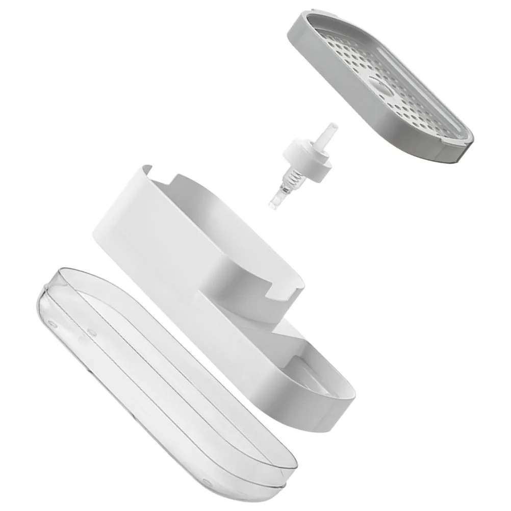 

Angoily Automatic Soap Dispenser with Sponge Holder Slim Kitchen Sink Liquid Soap Pump Compact 2 in 1 Easy to Use