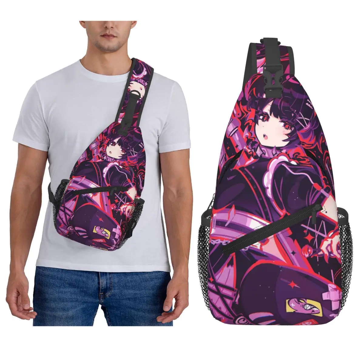 

Ellen Joe Zenless Zone Zero нагрудная сумка, мужской рюкзак через плечо на слинге, нагрудная сумка, дорожный походный рюкзак, сумка на плечо