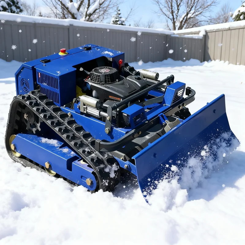تخصيص الذكية المسار من نوع جزازة الشتاء الثلوج إزالة التلقائي بالكامل التحكم عن بعد معدات الزري