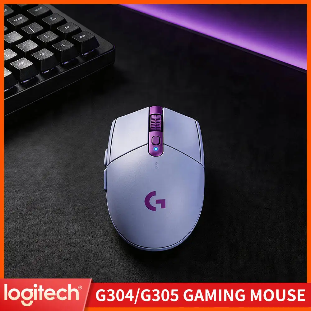 Logitech G304 Wireless Mouse LIGHTSPEED Tech 12000 DPI HERO Sensor 1ms Response 9-Month Battery Comfort Grip Gamers