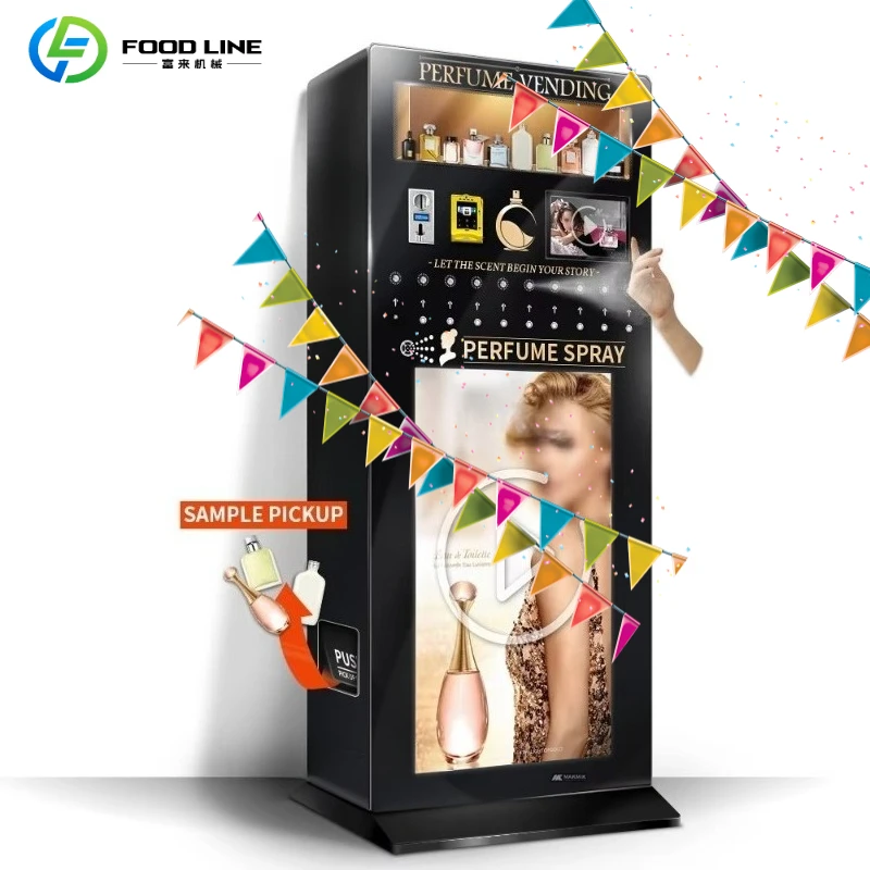 Customized Automatic Vending Machines for Perfume Spraying for Department Store Perfume Sections in Russia with Banknote Vanilla