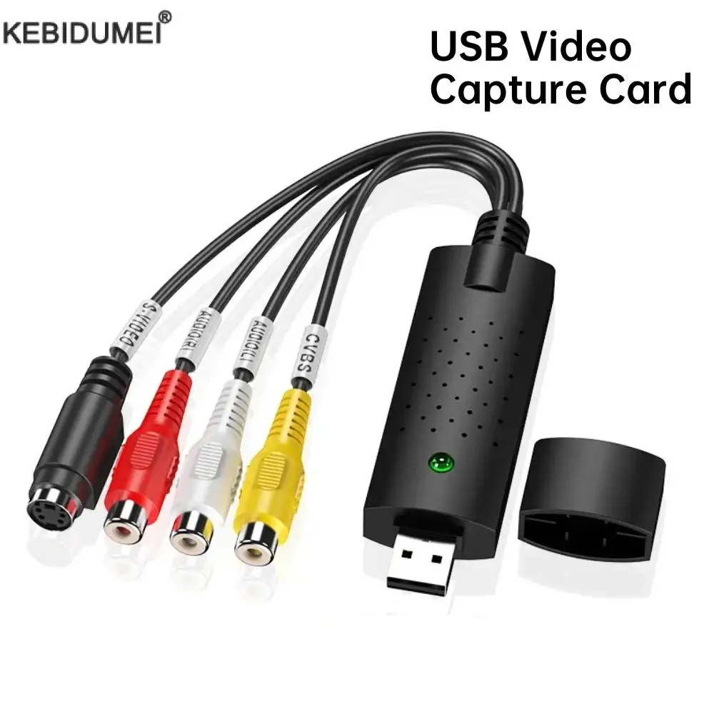 USB 2.0 Video Capture Card Video Audio Converter For TV DVD VHS Audio Capture Adapter Card For TV Video DVR