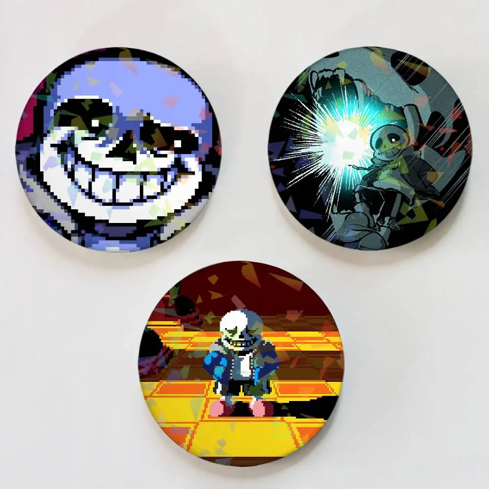 Game Undertale Sans Laser Button Pins Backpack Clothing Decor Brooch Fiction Badge Jewelry Gifts