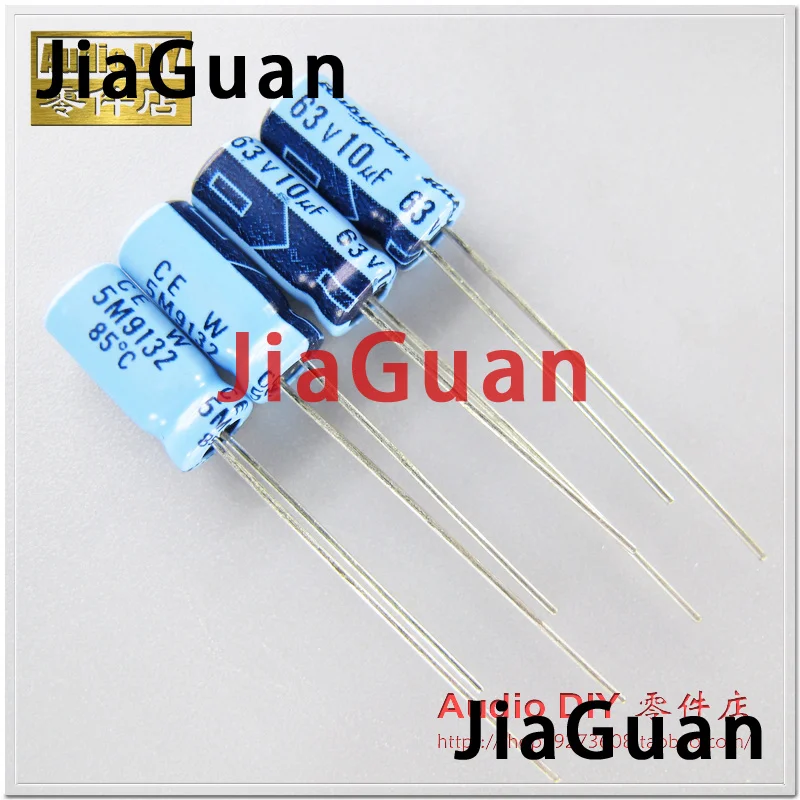 

50PCS Rubycon TWSS (CEW) 10uF/63V 5x11mm electrolytic capacitor 63V10UF old sky blue 10UF 63V hot sale CE W Instead of 50V