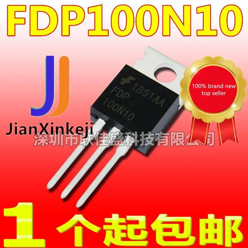 

10pcs 100% orginal new in stock FDP100N10 75A 100V TO220 N-channel MOS tube field effect tube