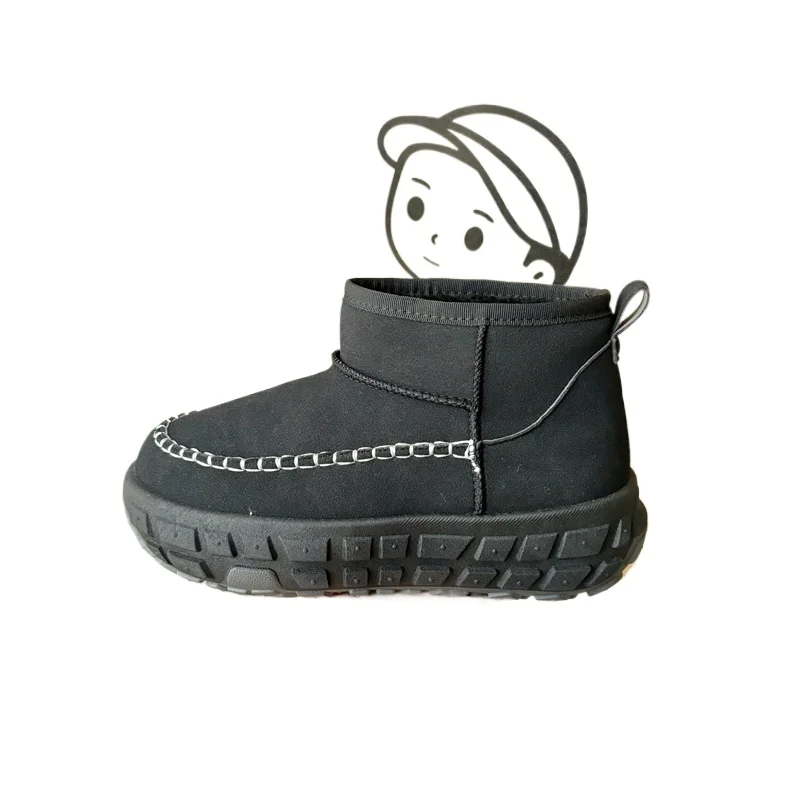 

Новинка 2025, зимние зимние ботинки на платформе, женские утепленные флисовые ботинки с короткими штанинами, универсальная теплая и повышенная повседневная хлопковая обувь, размеры 35–40