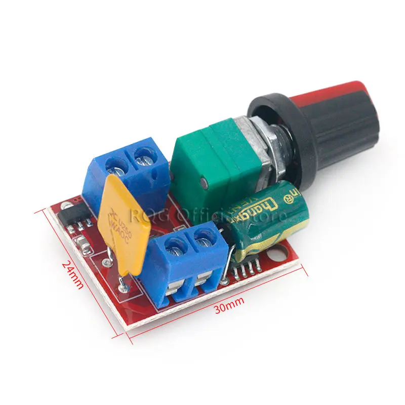 Heißer Verkauf Mini 5A PWM Max 90W DC Motor Speed Controller Modul 3V-35V Speed Control schalter LED Dimmer