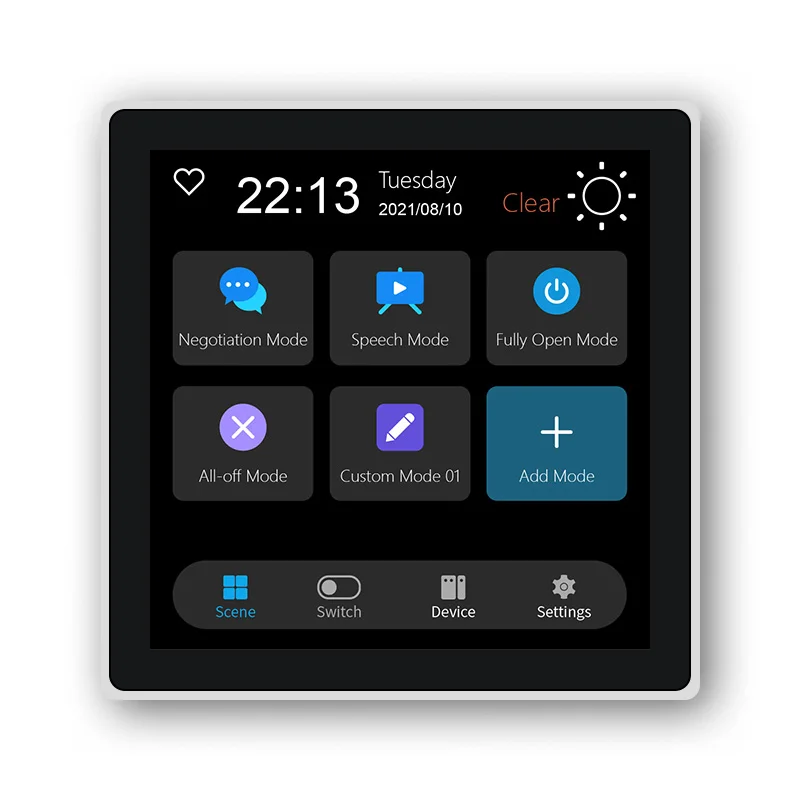 Zigbee Smart Home Light Switch e Scene Panel, Tuya App Control, Interruptor de Controle Remoto, Novo, 2022