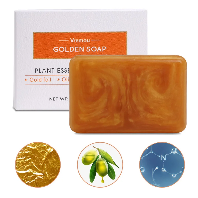 Frosted Particle Soap 100g Handmade Bath Body Fragrance Gold Powder Moisturizing Essential Oil Soap