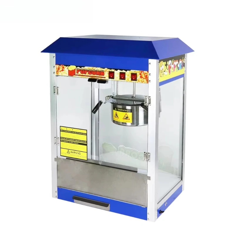 Electric Automatic Popcorn Makers 8oz Commercial Popcorn Machine
