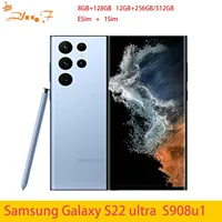 Samsung Galaxy S22 Ultra 5G s908u s908n,s908B Snapdragon 8, 108MP, 8 GB, 12GB RAM, 128 GB, 256 GB, 512GB ROM, 5000mAh, 6.8 \