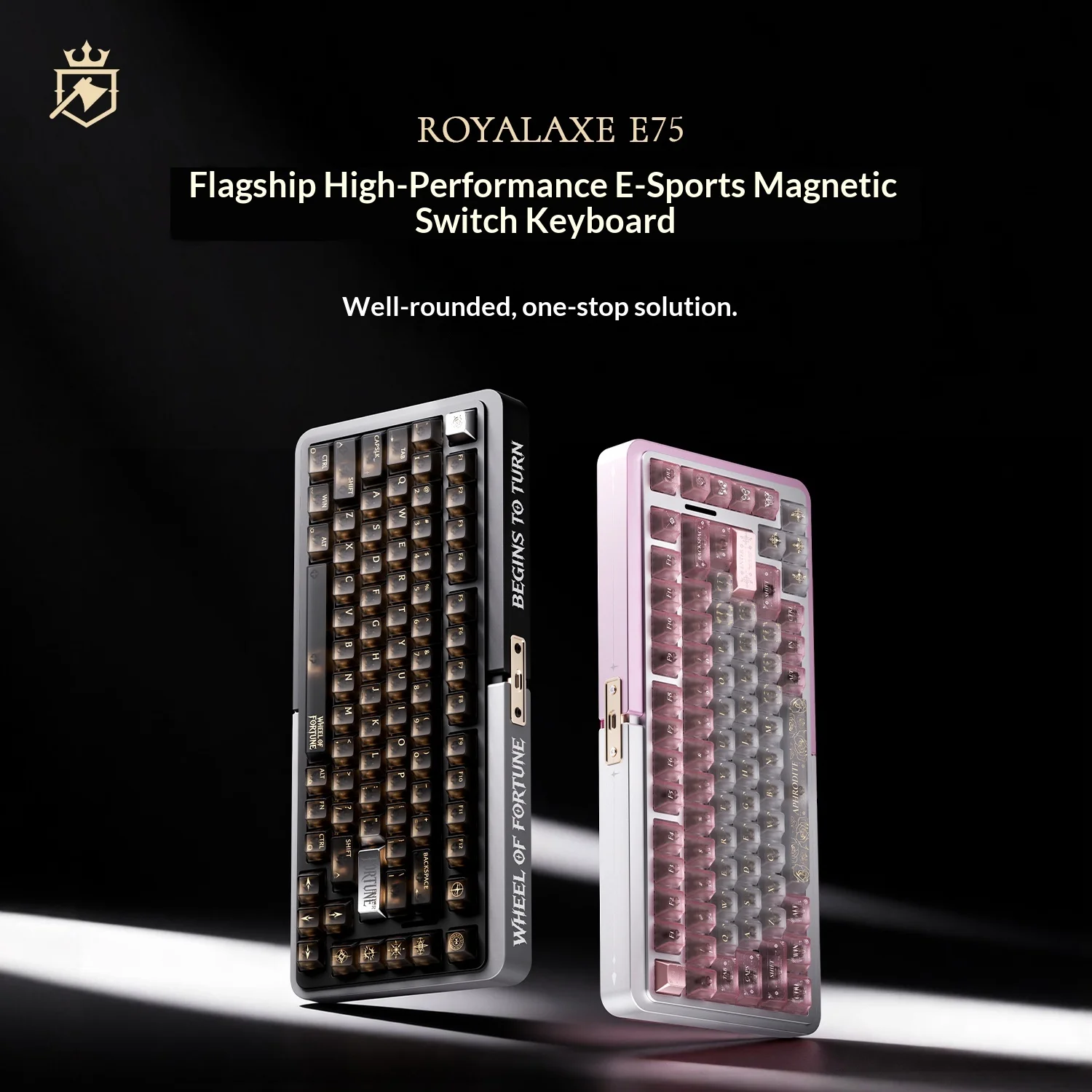 Royalaxe E75 HE Aluminum Shell Gaming Keyboard Hall Effect Switch Support 0.001mm RT Dynamic RGB Magnetic Switch DKS SOCD