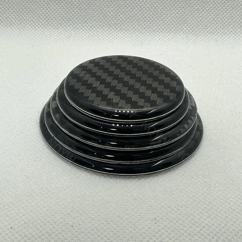 4Pcs/Set 3D Carbon Fiber Car Wheel Center Caps Stickers 45mm 50mm 56mm 60mm 65mm Car Rim Hubcap Cover Stickers Decal Accessories