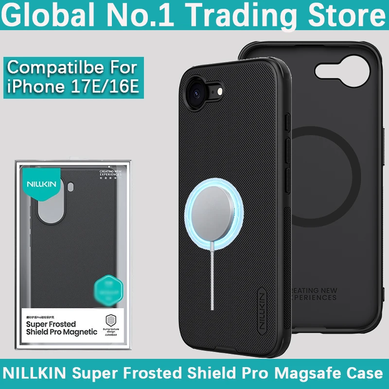 

NILLKIN For iPhone 17E Super Frosted Shield Pro Magnetic Plastic hard shell protective airbag phone case cover For iPhone 16E