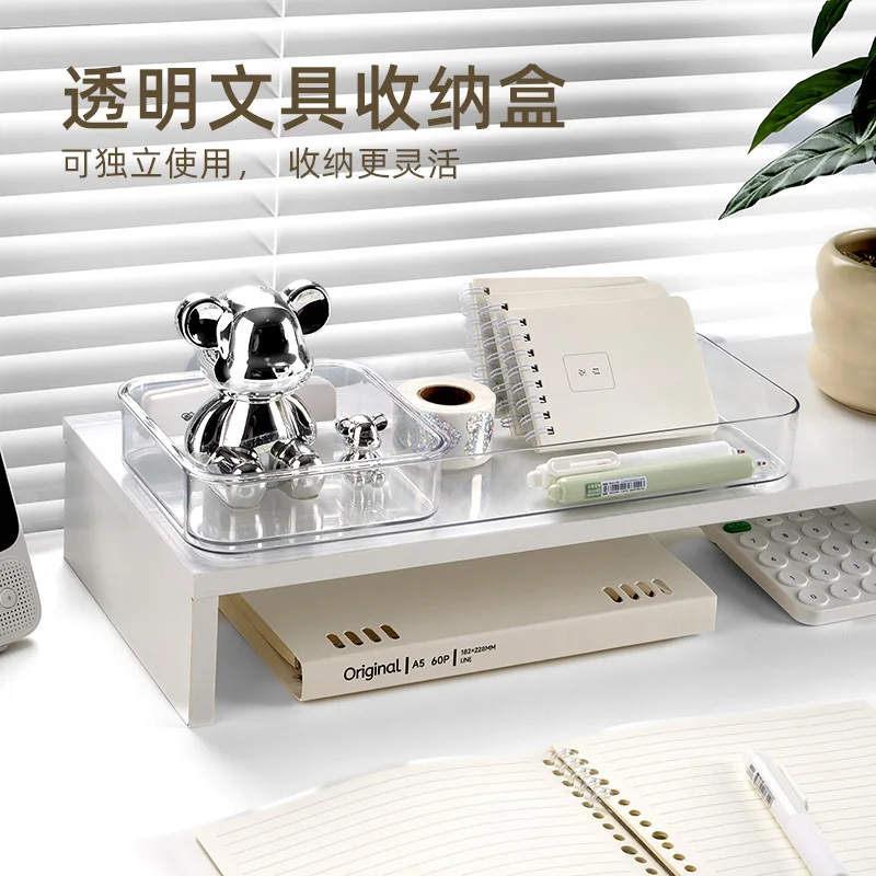File Rack Office Desktop Multi-layer Storage Box Transparent File Shelf can be stacked with acrylic document bookshelf