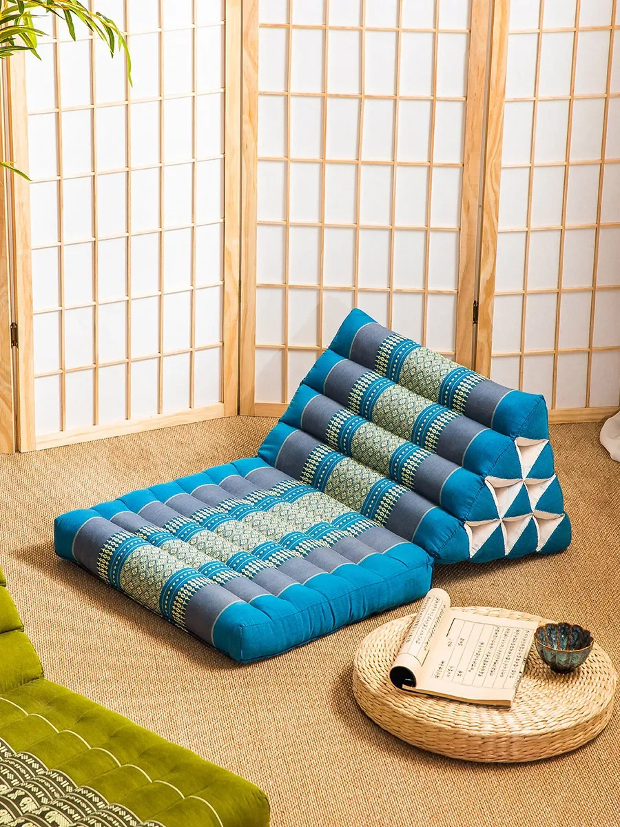 triangular cushion, household sofa pillow, large backrest, waist rest, tatami bay window, lazy seat pier, lunch break