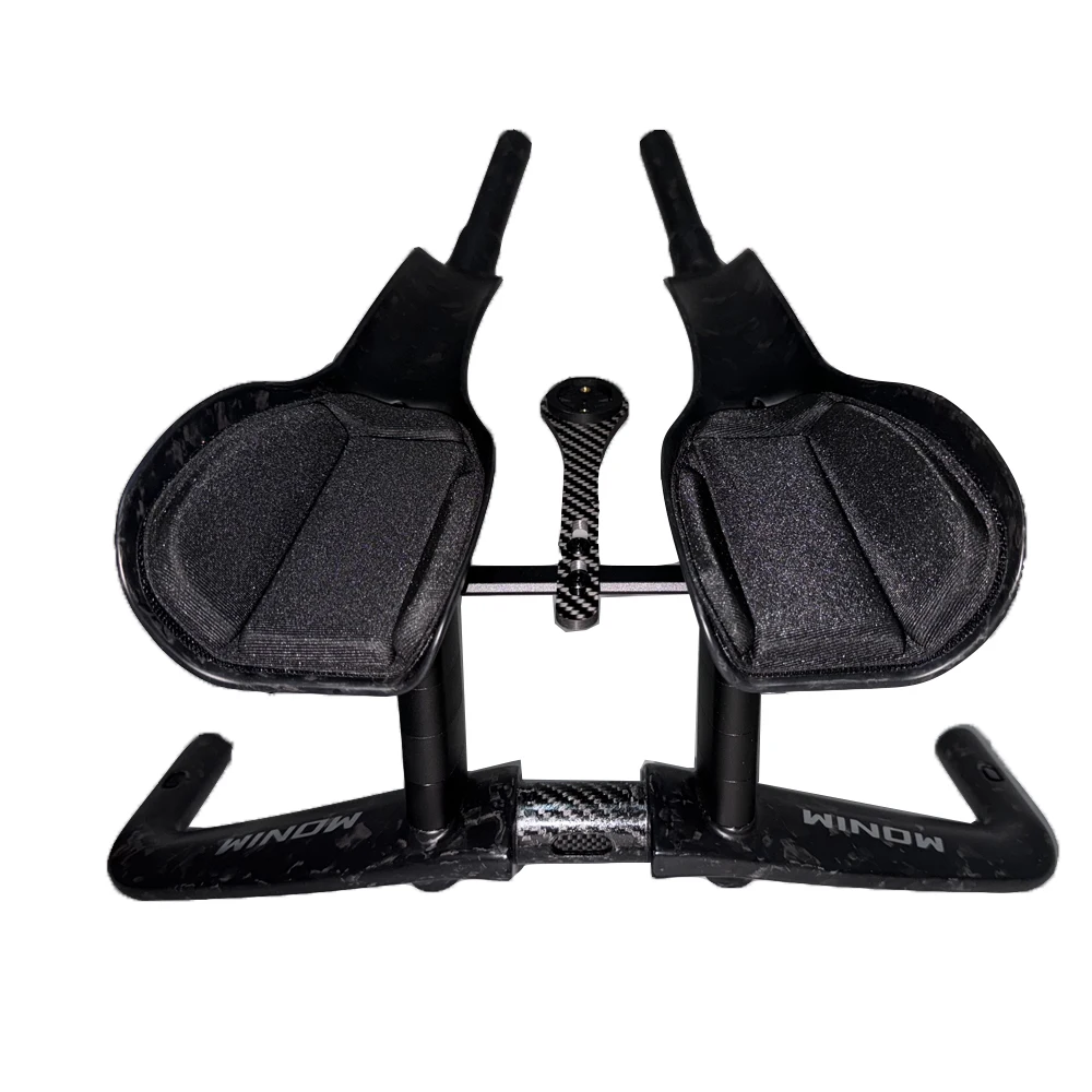 Manillar TT de carbono más nuevo, modelo HB052, manillar Aero de carbono integrado para bicicleta TT, manillar de prueba de tiempo de carbono, barra TT