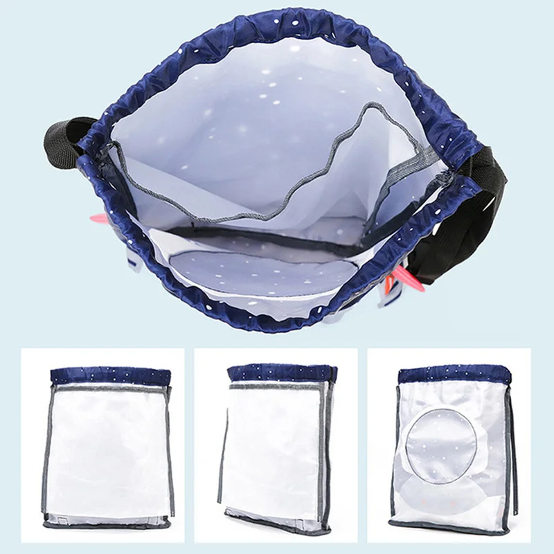 Children Swimming Backpack Sports Gym Bag Cartoon Wash Pack Waterproof Storage Bags Dry Wet Separation Beach Bag Travel Daypack