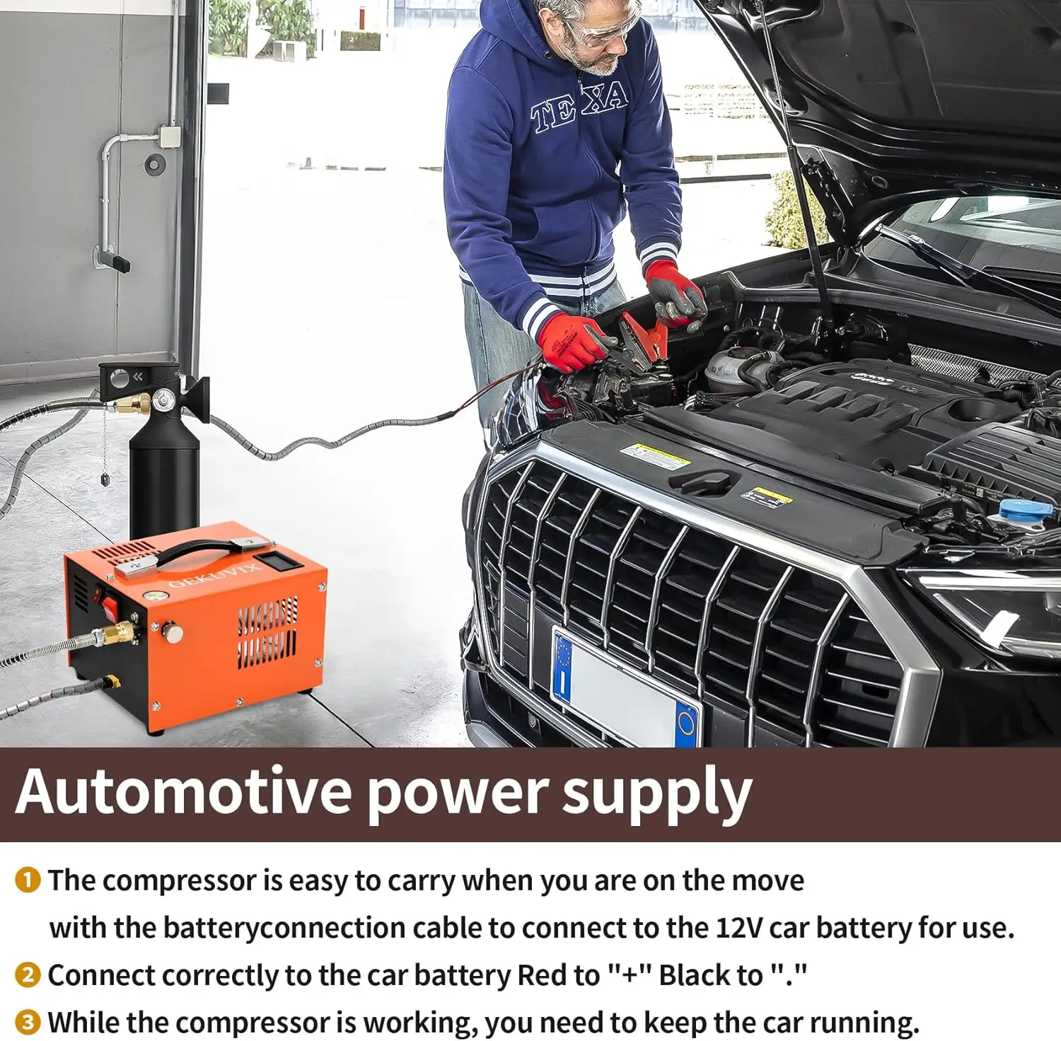 Pcp ضاغط الهواء 4500psi شاشة عرض LED مرشح صغير ضاغط السيارة 12 فولت تيار مستمر 30mpa 300bar 4500psi مضخة Pcp #6