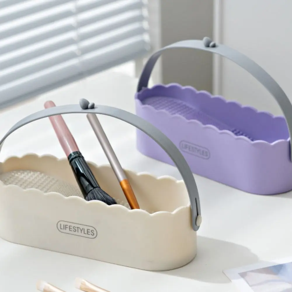 Rubber Makeup Brush Cleaner Panda Sponge Cosmetic Brush Drying Tool Storage Box Portable Makeup Brush Cleaning Box Makeup Tool