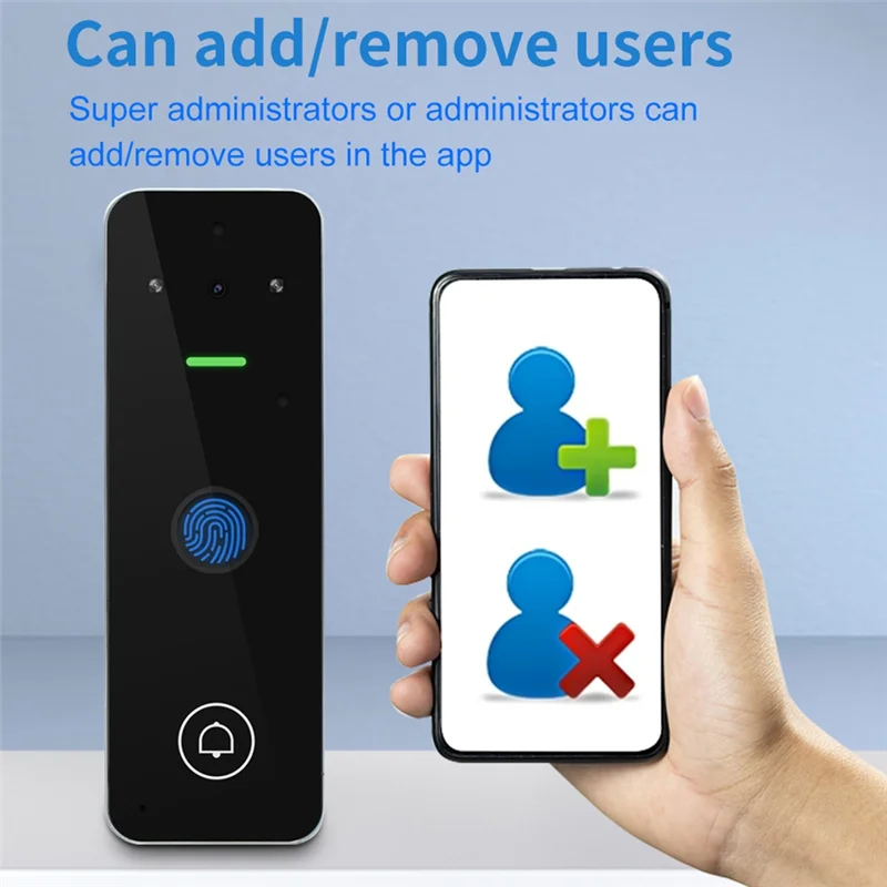 AA60-فيديو إنترفون التحكم في الوصول لوحة المفاتيح البصرية جرس الباب تويا الذكية واي فاي تتفاعل أرقام بصمة نظام اتصال داخلي في الهواء الطلق