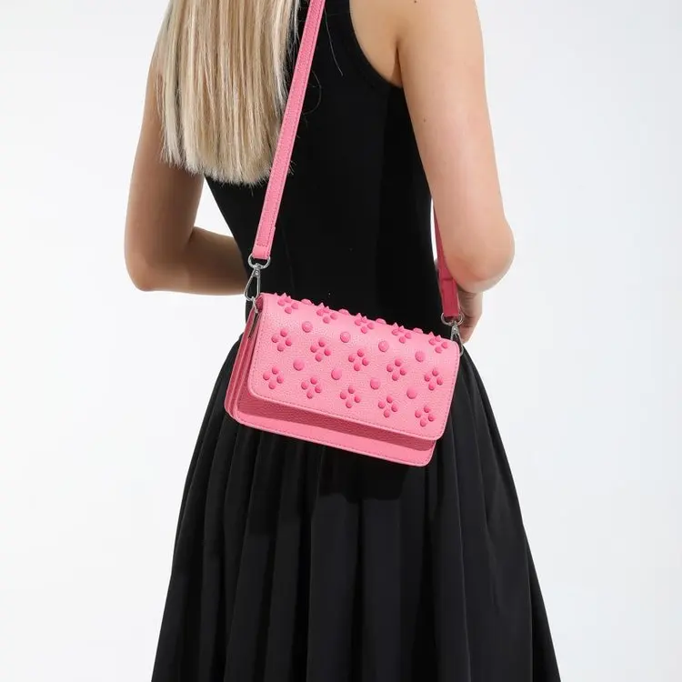 

Versatile Crossbody Square Bag, Chain Strap with Adjustable Fit, Polished Accents, Spring Everyday Essential, New 2026