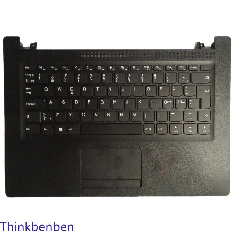 Carcasa Superior con Reposamanos para Teclado NDC Nordic Black, Compatible con Lenovo Ideapad 110 14 14IBR 5CB0L45767