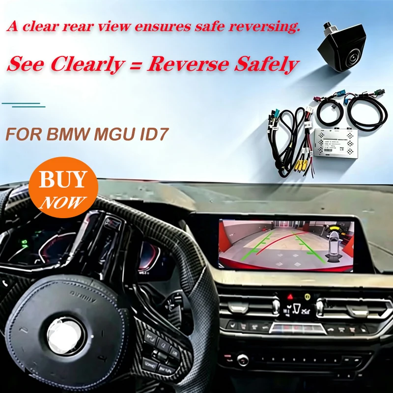 

Reverse Camera For BMW1 2 3 5 Series X3 G01 G20 G28 G38 F44 MGU ID7 System Rearview Camera Interface Reverse image Assist