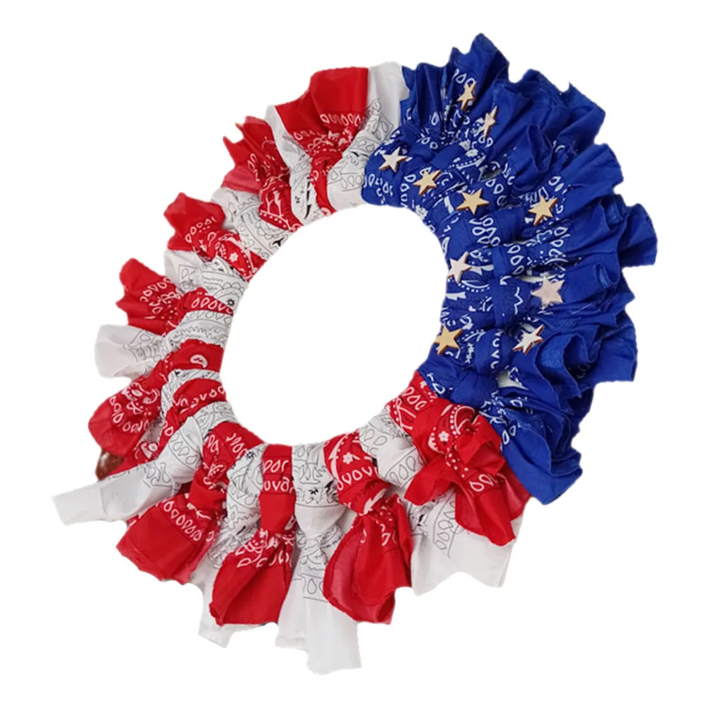 

Memorial Day Patriotic Wreath Design Door Wall Hanging Decoration for Independence Day Wreaths for Doors