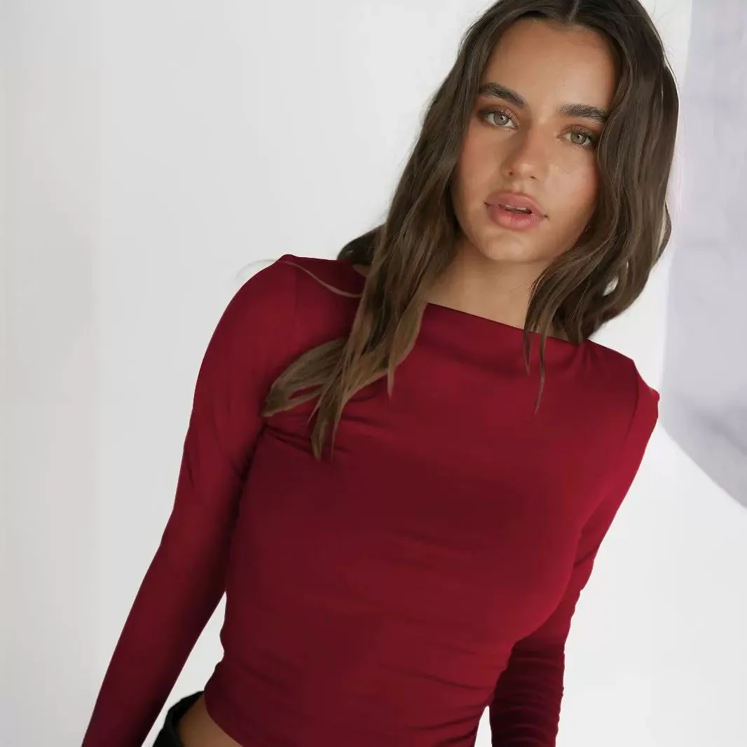 Faionable-falda ajustada para mujer, novedad de verano, Y2K, un hombro, tela de mezcla de algodón, diseño Thiened Sve