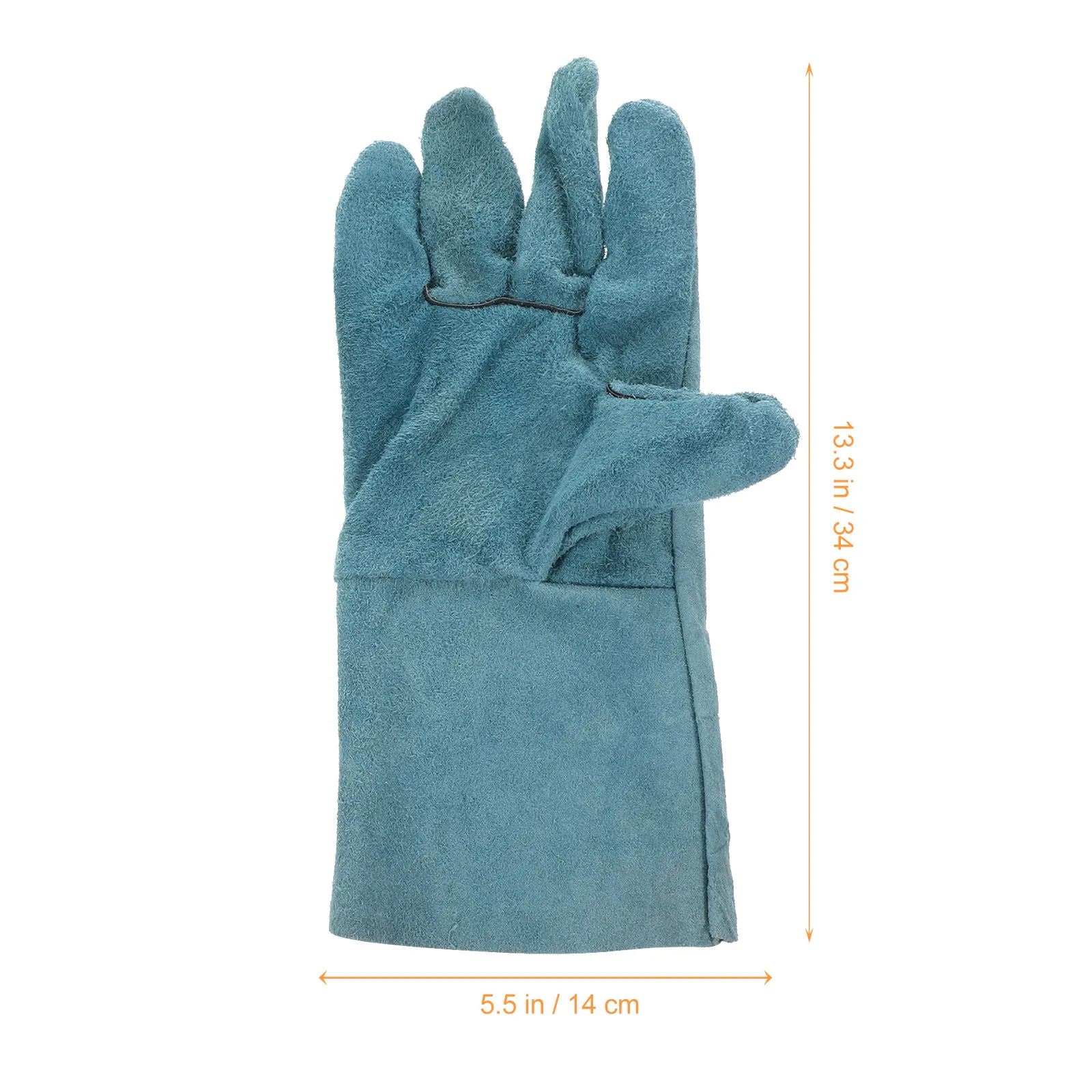 1Pair Pet Protective Gloves Anti-Bite Scratch Resistant for Dog Training Feeding Handling Thickened Cowhide Material Flexible