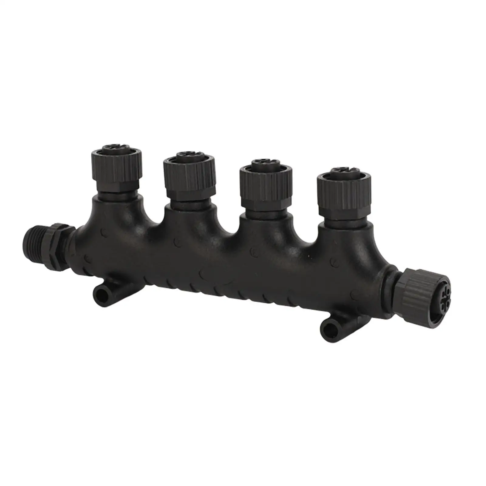 Conector T Multiport para Barcos, Plástico ABS, Resistente a Óleo, 5 Pinos, Rosca M12, N2K, 4 Portas, Navios, N 2000