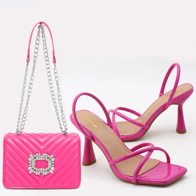 

2026 New Summer Women Sandals Sexy Square Toe Thin Strap High Heels Solid Color Plus Size Ladies Fashion Outdoor Dress Shoes