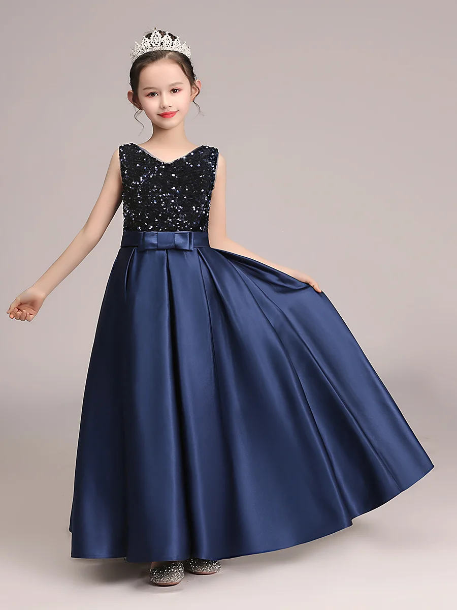 Blumen mädchen Kleid für Geburtstag formelle Party Junior Konzert Bankett Prinzessin Kleid Party kleid für Kinder Geburtstag Weihnachts kleid