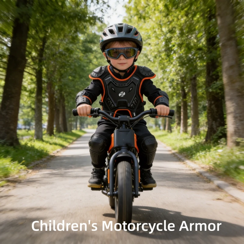 JCAA Kids Protective Armor Shirt for Motorbike Cycling Balance Bike Youth Chest Armor Guard for Outdoor Racing & Off-Road Sports